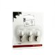 Blister x3 zapasowe żarówki E10 55V 3W przezroczysta BULB 703664 Markslojd