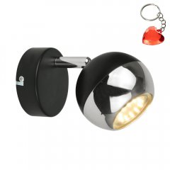 Lampa reflektor spot GASTER GU16016-1R-BK Zuma Line