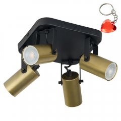 Lampa reflektor spot REDO BLACK / GOLD 2821 TK Lighting