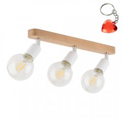 Lampa reflektor spot SIMPLY WOOD WHITE 4749 TK Lighting