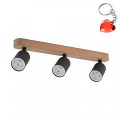 Lampa reflektor spot TOP WOOD CZARNY / DĄB 3292 TK Lighting