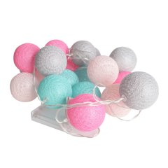 Kule łańcuch girlanda LED Cotton Balls 20szt. EKD785 Eko-light