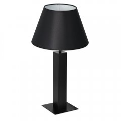 Czarna lampa stołowa nocna TABLE LAMPS 3611 Luminex