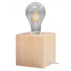 Lampa stołowa ABEL naturalne drewno SL.0677 Sollux