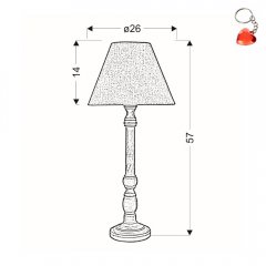 Lampa stołowa FOLCLORE 6 41-80755 Candellux