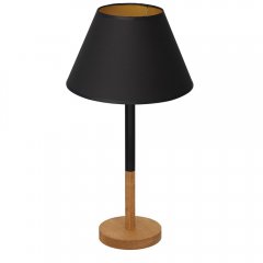 Lampa stołowa nocna z czarnym abażurem TABLE LAMPS 3755 Luminex