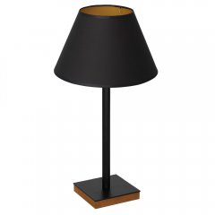 Lampa stołowa nocna z czarnym abażurem TABLE LAMPS 3760 Luminex