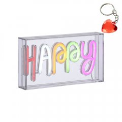 Neon LED napis HAPPY 85027-70 LeuchtenDirekt