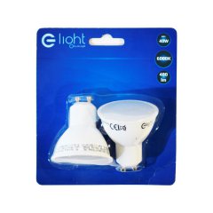 Dwupak żarówka LED GU10 6W 6000K EKZA2666 Eko-light