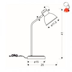 Lampa biurkowa ZUMBA 41-72078 Candellux