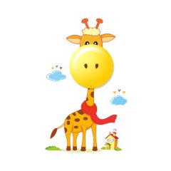 Lampa ścienna dziecięca LED 0,6W GIRAFFE ML114 Milagro