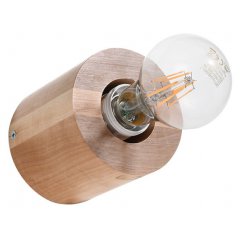 Lampa ścienna SALGADO naturalne drewno SL.0673 Sollux