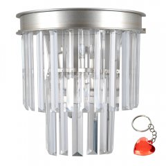 Lampa ścienna Verdes WL-44372-2A-SLVR-BRW Italux