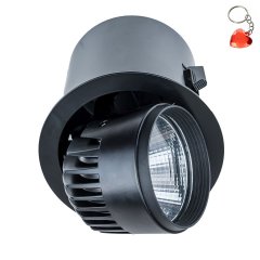 Oprawa wpuszczana oczko LED 34W Tanto BL 3100LM RA90 RA-721R / BK-WW / 12 Italux