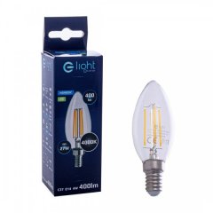 Żarówka LED świecowa 4W E14 4000K Filament EKZF0964 Eko-light