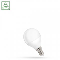 Żarówka LED Kulka 1W E14 CW WOJ + 14447_1W Spectrum