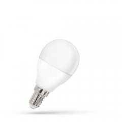 Żarówka LED Kulka E14 8W NW WOJ + 14216 Spectrum