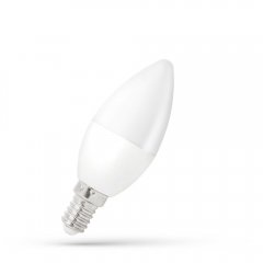 Żarówka LED Świecowa 1W E14 CW WOJ + 14453 Spectrum