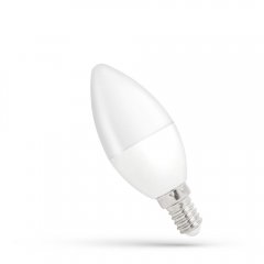 Żarówka LED Świecowa 8W E14 NW WOJ + 14221_8W Spectrum