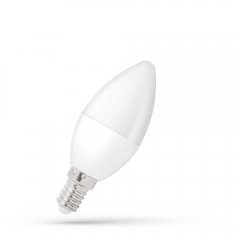 Żarówka LED Świecowa E14 6W ściemnialna WW WOJ + 14381 Spectrum