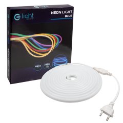 Neon flex LED niebieski 5m 230V EKF1251 Eko-light