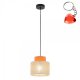 Lampa wisząca DUO JUTA ORANGE 3255 TK Lighting