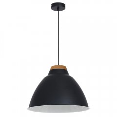 Czarna metalowa lampa wisząca SKAL 9190 Luminex