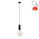 Lampa wisząca ALDEVA PND-02340-1M-BK Italux