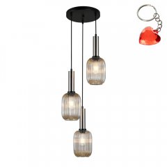 Lampa wisząca Antiola PND-5588-3AM-SC + AMB Italux