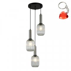 Lampa wisząca Antiola PND-5588-3AM-SC + CL Italux