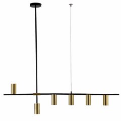 Lampa wisząca Arizona 6 LP-074 / 6PL BK / GD Light Prestige