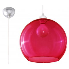 Lampa wisząca BALL Czerwona SL.0253 Sollux