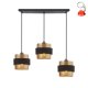 Lampa wisząca Bans PND-27467-3-BK-GD Italux