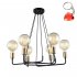 Lampa wisząca Betty MDM-3901/6 BK+BRO Italux