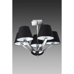 Lampa wisząca Czarna ORLANDO 5103 / 5A BK / CR MaxLight