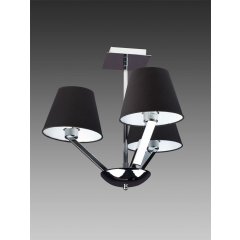 Lampa wisząca Czarna / Chrom ORLANDO 5103 / 3A BK / CR MaxLight