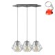 Lampa wisząca DIAMOND GRAY 2003 TK Lighting