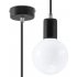 Lampa wisząca EDISON Czarna SL.0152 Sollux