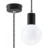 Lampa wisząca EDISON Czarno-Biała SL.0157 Sollux