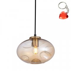 Lampa wisząca HATELLA PND-112038-1-BRO + AMB Italux