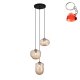 Lampa wisząca HATELLA PND-112038-3A-BRO+AMB Italux