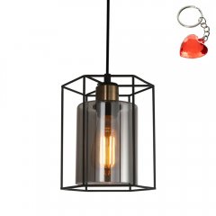 Lampa wisząca KALULA PND-78901-1-BK + SG Italux