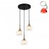 Lampa wisząca KONILA PND-99709-3A-BRO-CL Italux