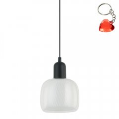 Lampa wisząca LAMEZIA PND-67594-1-BK + CL Italux