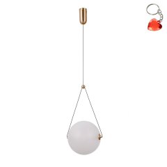 Lampa wisząca LED 12W Rastia PND-34361-L-HBR-OPAL Italux