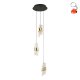 Lampa wisząca LED 23W TONGA PND-26374-3-23W-3K-BK-GD Italux