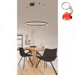 Lampa wisząca LED 90W HALO 150 CCT BK + Pilot AZ5347 Azzardo