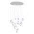 Lampa wisząca LED Chrom ZOE P0386 MaxLight