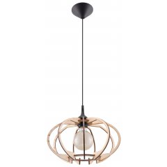 Lampa wisząca MANDELINO Naturalne Drewno SL.0392 Sollux