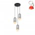 Lampa wisząca Matty MDM-3939-3 BK Italux